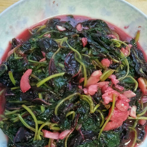 简单蒜蓉紫苋菜