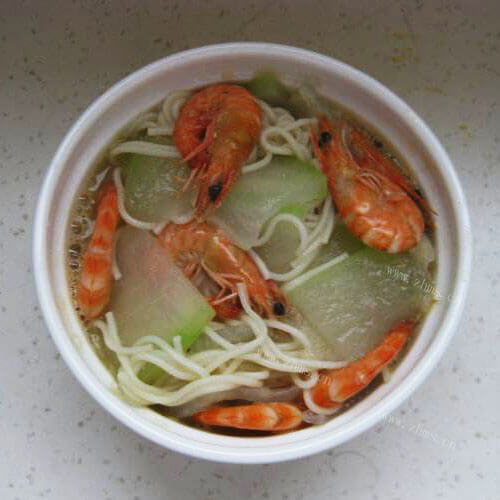 鲜美鲜虾冬瓜面