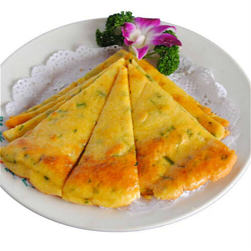 香酥蔬菜汁葱花饼