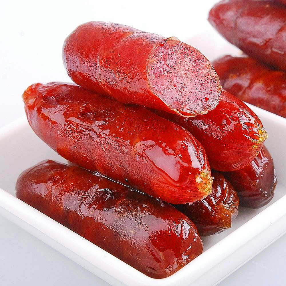 自制蒜味香肠