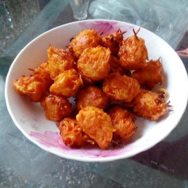 好吃的煎胡萝卜丸子
