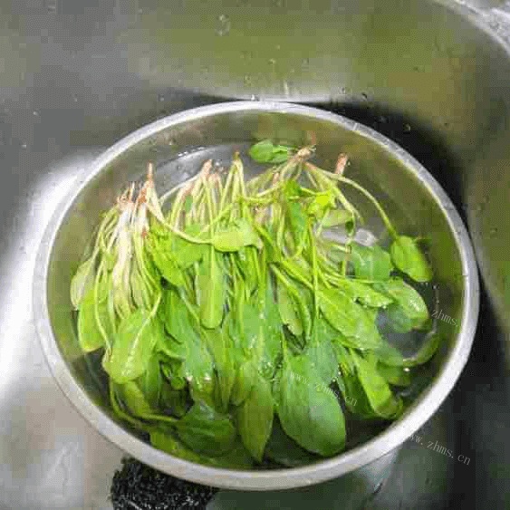 家常菜果仁菠菜做法图解1)