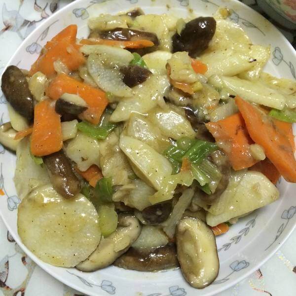 宝宝辅食菜汁香菇山药