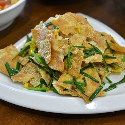 好吃的炒烧饼