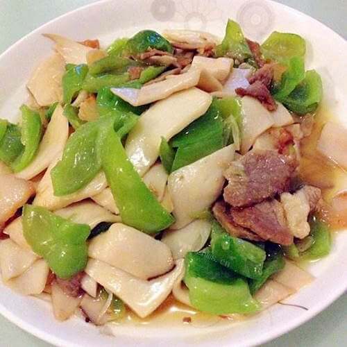 杏鲍菇炒肉片