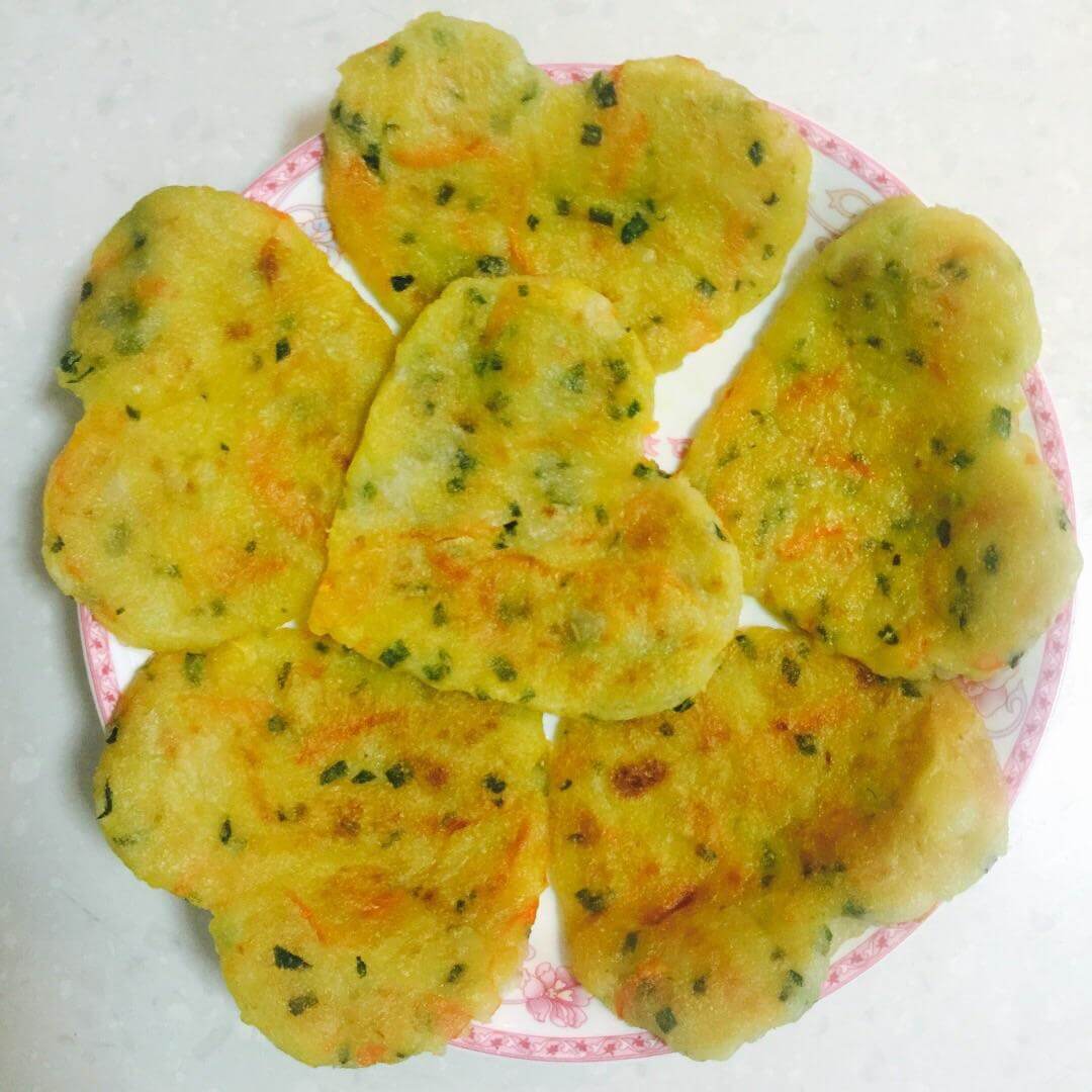 香脆的土豆虾泥饼