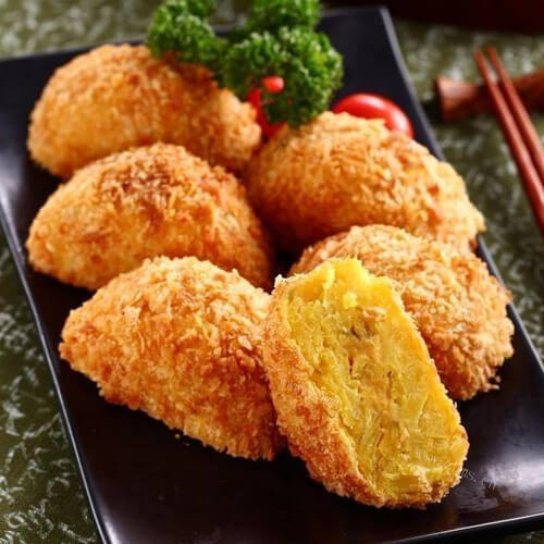 好吃的日本鲜虾可乐饼 