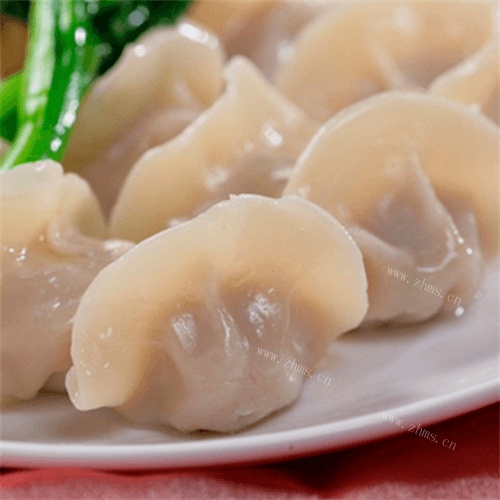 美味的香菇杏鲍菇饺子