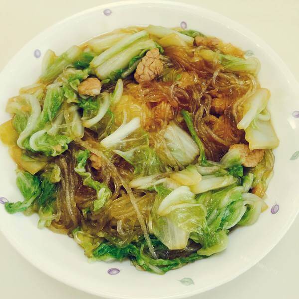 超简单的家常粉条白菜