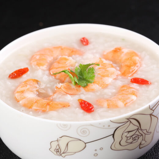 美味的虾仁粥