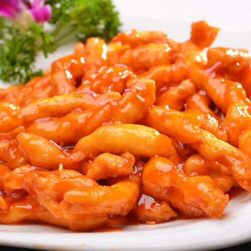 美味的糖醋里脊肉条