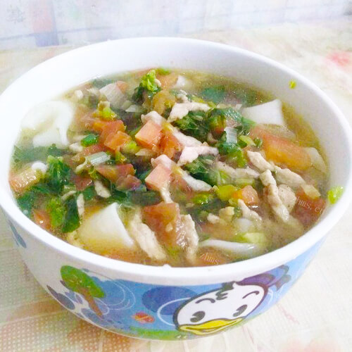 家常的菠菜面片汤