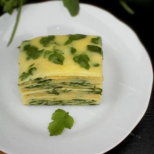 美味鲍芹菜叶子饼