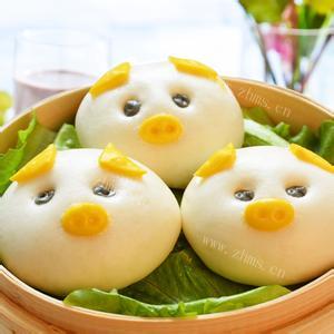好吃的猪头枣泥包