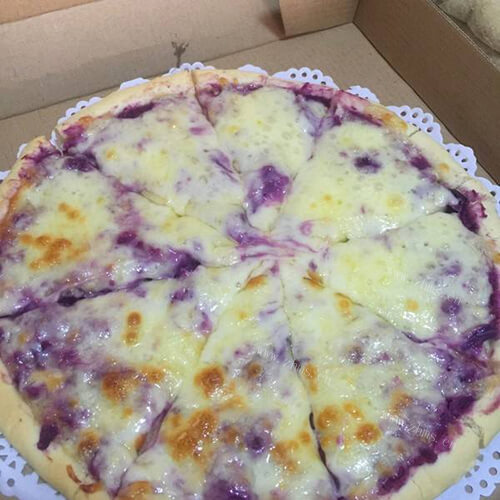 自制紫薯双味披萨