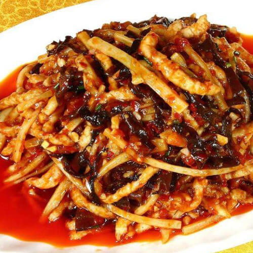 美味的正宗川菜鱼香肉丝