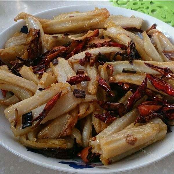 完美的干煸豆腐皮
