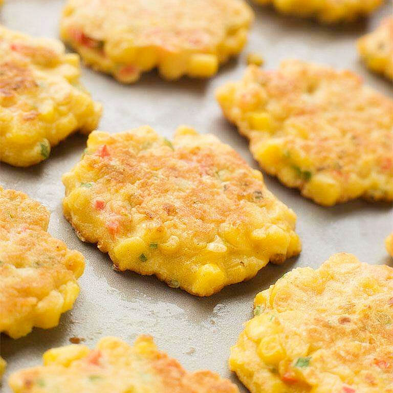 风味甜玉米蛋黄米饼
