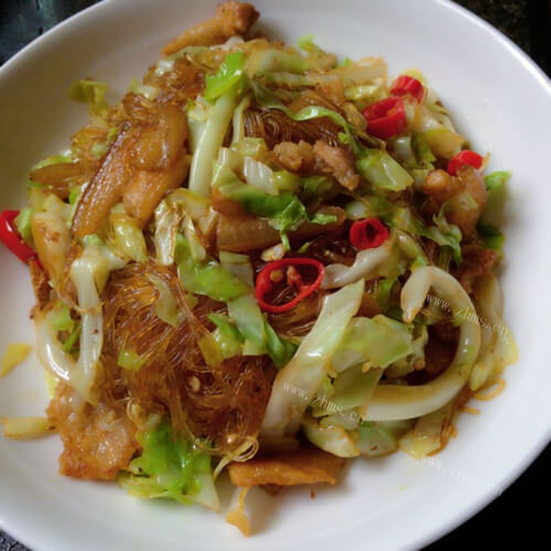 家常海炒包菜
