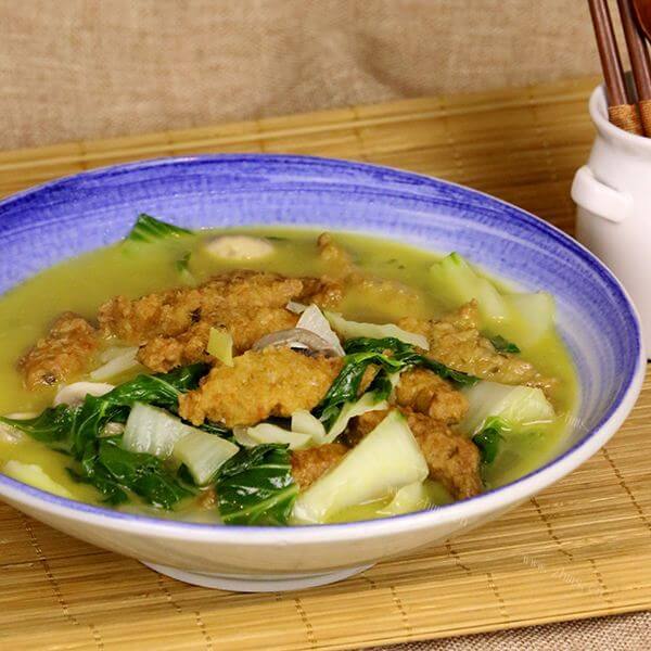 鲜嫩的原汁青菜头
