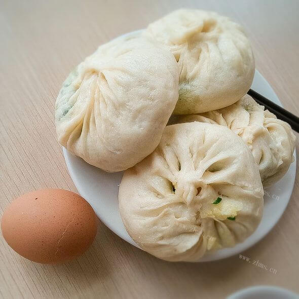 美味角瓜猪肉鸡蛋包子