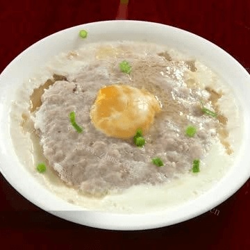 美味的咸蛋蒸肉饼做法图解4)