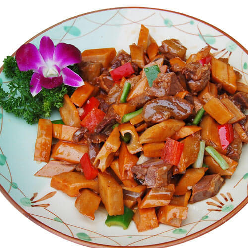 美味的肉丁荷塘