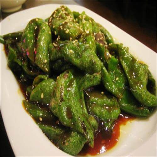 好吃的糖醋虎皮青椒