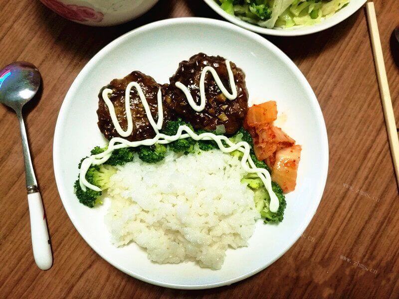 美味肉饼饭做法图解9)