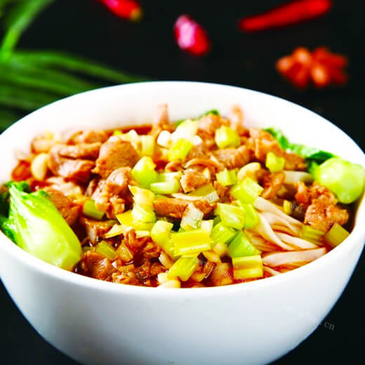 美味的羊肉臊子