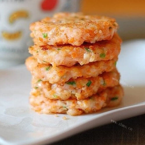 鲜美胡萝卜丝虾饼