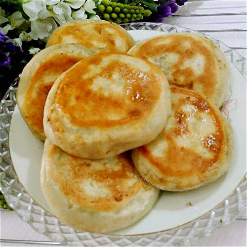 美味的香辣鱿鱼饼