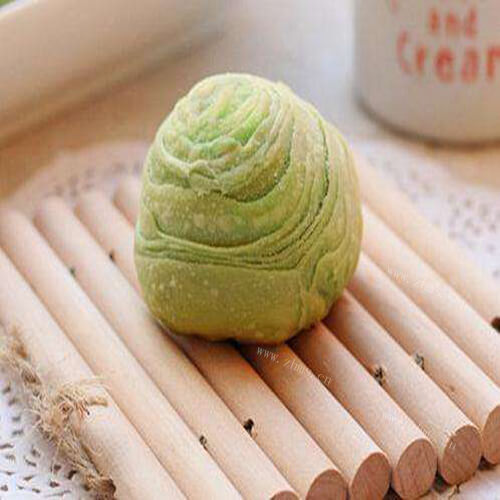 美味的抹茶绿豆酥球