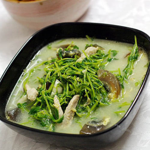 美味豆苗上汤烩花胶