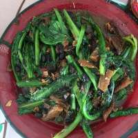 美味的豆鼓鲮鱼油麦菜