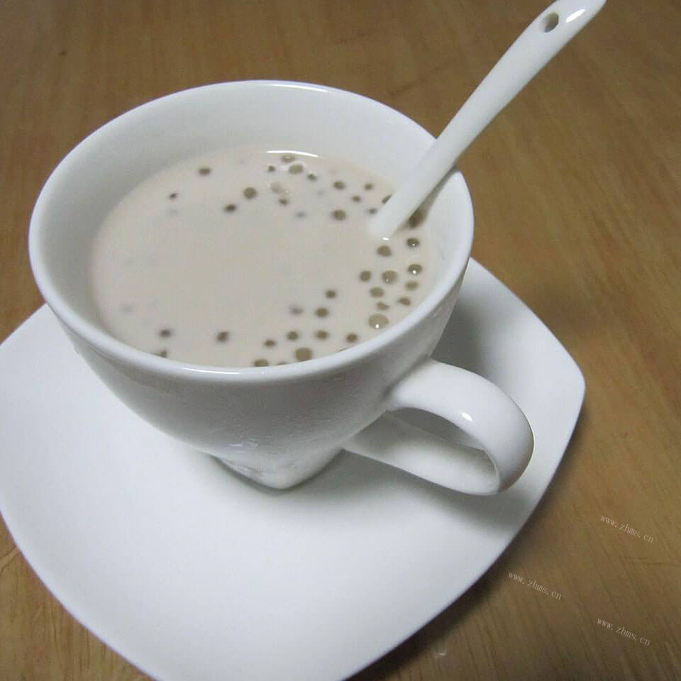 香甜的奶茶西米