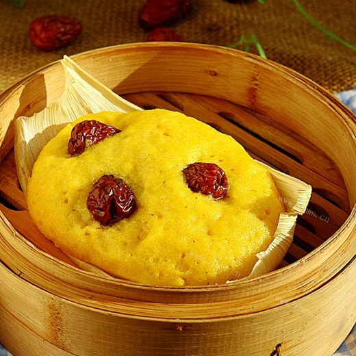 美味的玉米面小兔馒头