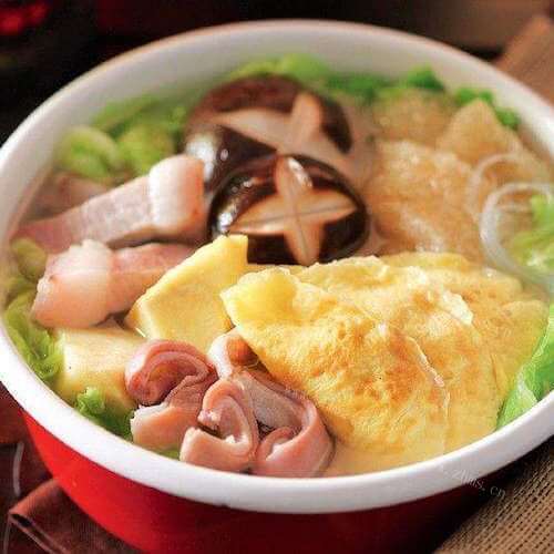 鲜香三鲜蛋饺煲