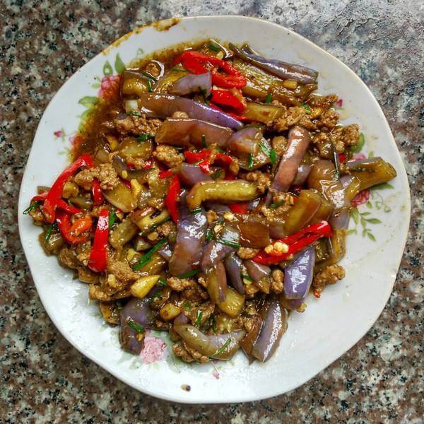 家常茄子肉沫