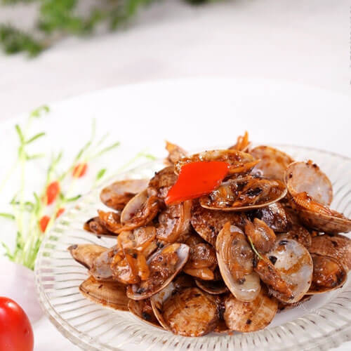 美味的微波蛤蜊