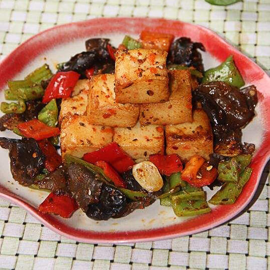 自制孜然鱼豆腐