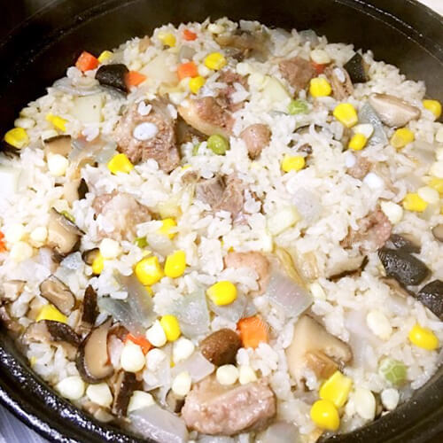 营养的排骨煲饭