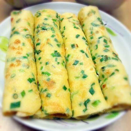 美味的葱花鸡蛋圈