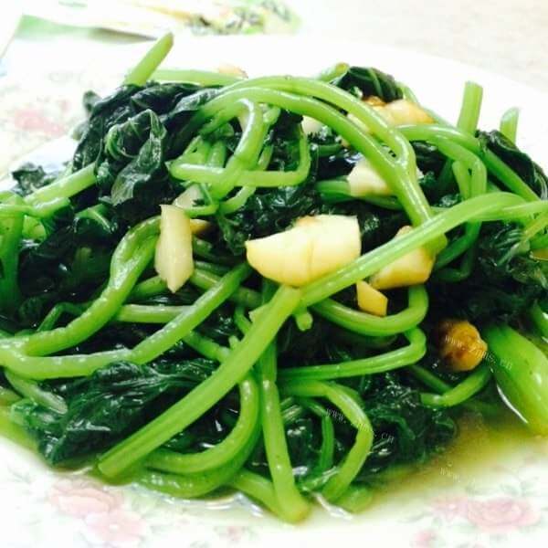 开胃蒜蓉豆角叶