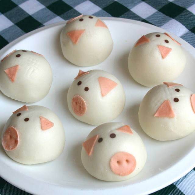 美味蜜豆小猪包