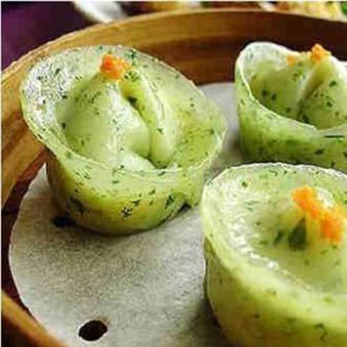 美味的鱼蓉粉丝饺
