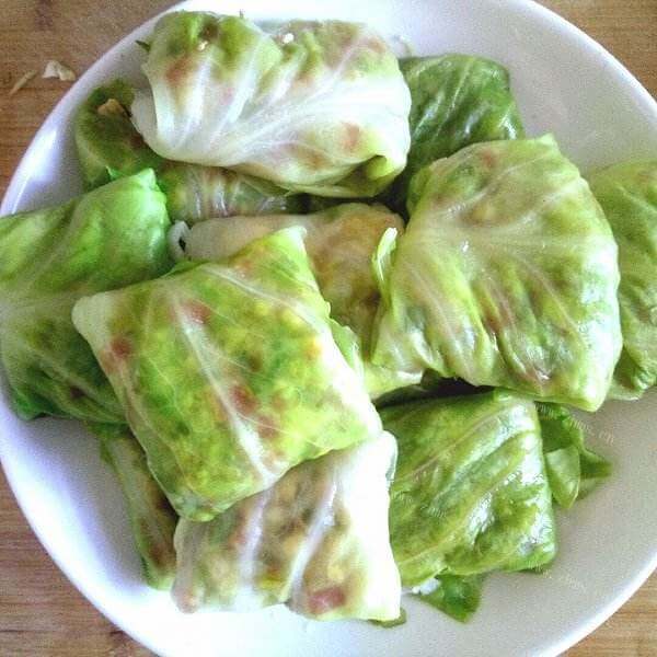 营养美味的翡翠菜包