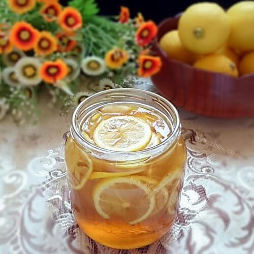 美味的蜂蜜浸柠檬