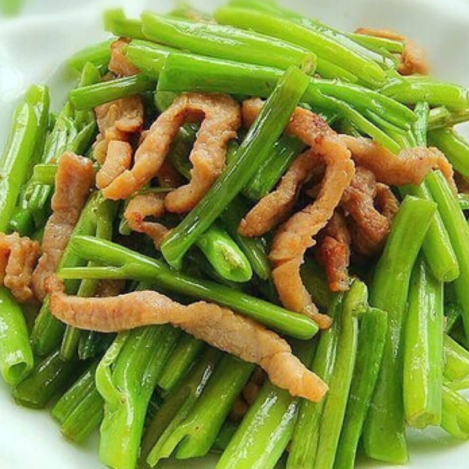 美味香菇炒空心菜