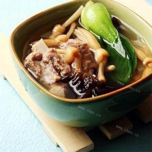 好吃的茶树菇莲藕排骨汤#新